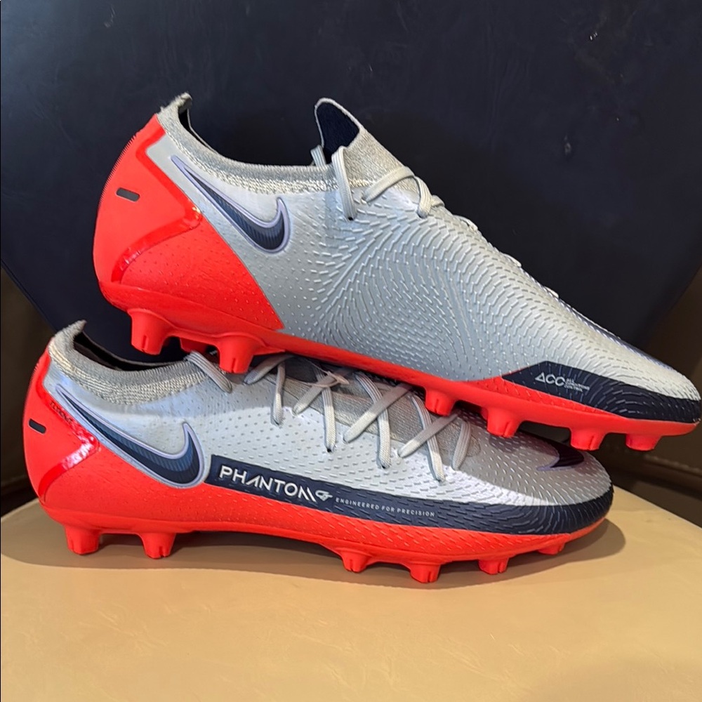 Nike Phantom GT Elite DF FG Mens Sz 10 Light Armory Blue Soccer CK8439-006 NEW!!